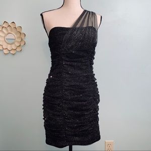 I.N. San Francisco Glitter Ruched Dress